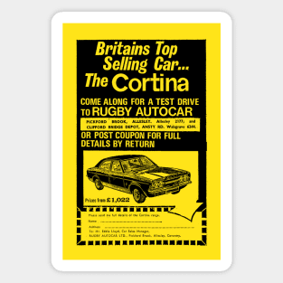 FORD CORTINA MK3 - dealer advert Magnet